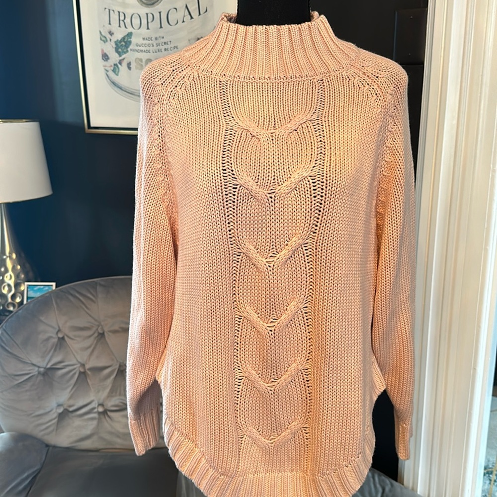 Women’s Nanette lepore small pink knit sweater
